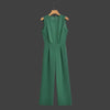Minimalistischer Jumpsuit | Ärmellos mit Rundhalsausschnitt | Perfekt für Büro und Events | Moderner Schnitt