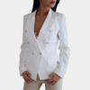 Eleganter Blazer mit Goldknöpfen | Power Suit Vibes | Feminin & Selbstbewusst