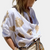 Hemdbluse mit großem Blattmuster | Nature Chic | Luftig & Ausdrucksstark