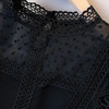 Bluse mit Spitze & Mesh-Details | Elegant Noir | Romantisch & Raffiniert