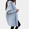 Offene Strickjacke mit Kapuze | Kuschelig & Lässig | Der perfekte Lagenlook