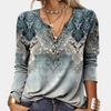 Langarmshirt mit Ethno-Print &Farbverlauf | Boho Vibes | Ausdrucksstark & Bequem