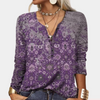Langarmshirt mit Ethno-Print &Farbverlauf | Boho Vibes | Ausdrucksstark & Bequem