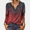 Langarmshirt mit Ethno-Print &Farbverlauf | Boho Vibes | Ausdrucksstark & Bequem