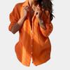 Strukturierte Hemdbluse aus Baumwolle | Casual Linen Look | Luftig & Zeitlos
