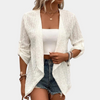 Strick-Cardigan mit 3/4-Ärmeln | Light Layer Look | Luftig & Modern