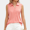 Ärmelloses Poloshirt aus Jersey | Lässige Coolness | Sportlich & Feminin