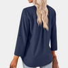 V-Ausschnitt-Bluse mit Krempelärmeln | Everyday Essential | Schlicht & Vielseitig