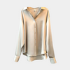 Satinhbluse mit V-Ausschnitt | Fließender Glanz | Eleganter Everyday-Look