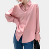 Satinhbluse mit V-Ausschnitt | Fließender Glanz | Eleganter Everyday-Look