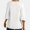 Bluse mit Knopfleiste & Faltenstruktur | Soft Elegance | Figurschmeichelnd & Feminin