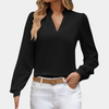Bluse mit Chevronärmeln & V-Ausschnitt | Soft Elegance | Feminin & Modern