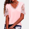 Bluse mit Häkelärmeln & Zierborte | Luftig & Feminin | Sommer-Essential mit Boho-Flair