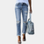 Boyfriend Jeans | Denim | Used-Look & Offener Saum