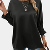 Bluse mit Smokärmeln | Elegant Casual | Schlicht & Raffiniert