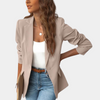 Blazer mit 3/4-Ärmeln & Raffung | Smart & Casual | Everyday Business-Look