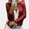 Pailletten-Blazer offen getragen | Party Glam | Glänzend & Eyecatching