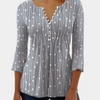Bluse mit Punktmuster & Zierausschnitt | Casual Feminin | Verspielt & Alltagstauglich