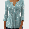 Bluse mit Punktmuster & Zierausschnitt | Casual Feminin | Verspielt & Alltagstauglich