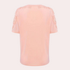 T-Shirt mit Spitzendetail & Strass | Feminin & Alltagstauglich | Casual mit Glamour-Touch