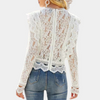 Spitzenbluse mit Volantdetails | Zart & Edel | Boho-Romantik trifft Eleganz