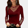 Langarmshirt mit Spitzeneinsatz | Elegant & Verführerisch | Für besondere Momente