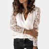 Bluse mit Spitzendetails & V-Ausschnitt | Romantic Chic | Feminin & Edel