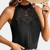 Ärmellose Bluse mit Spitzeneinsatz | Elegant & Feminin | Sommerklassiker mit Chic