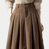 Eleganter Faltenrock aus Wollmischung | High-Waist | Vintage-Charme