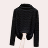 Langarmshirt mit Strukturmuster & Stehkragen | Texture Chic | Elegant & Cozy