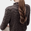 Langarmshirt mit Strukturmuster & Stehkragen | Texture Chic | Elegant & Cozy