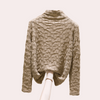 Langarmshirt mit Strukturmuster & Stehkragen | Texture Chic | Elegant & Cozy