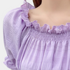 Carmenbluse mit Smokdetails | Romantisch & Feminin | Sommerhighlight mit Retro-Charme