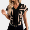 Elin - Trendy bluse for kvinnerBluse mit grafischem Muster | Modern & Ausdrucksstark | Statement für jeden Tag