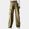 Cargohose mit weitem Bein | Urbaner Utility-Schnitt | Streetwear-Essential in Khaki