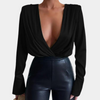 Satin-Body mit Wickeloptik | Sexy & Elegant | Perfekt für Partynächte