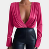 Satin-Body mit Wickeloptik | Sexy & Elegant | Perfekt für Partynächte