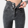 High-Waist Skinny Jeans mit Knopfleiste | Shaping Fit | Urban Denim Vibe