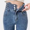 High-Waist Skinny Jeans mit Knopfleiste | Shaping Fit | Urban Denim Vibe