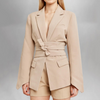 Cape-Blazer mit Taillengürtel | Modern & Elegant | Fashion-Statement mit Struktur