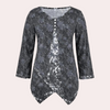 Velours-Langarmshirt mit Zipfelsaum | Edel & Komfortabel | Lässiger Glamour