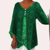 Velours-Langarmshirt mit Zipfelsaum | Edel & Komfortabel | Lässiger Glamour