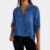 Bluse mit Ton-in-Ton-Blumenmuster | Soft Elegance | Leicht & Feminin