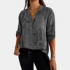 Bluse mit Ton-in-Ton-Blumenmuster | Soft Elegance | Leicht & Feminin