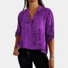 Bluse mit Ton-in-Ton-Blumenmuster | Soft Elegance | Leicht & Feminin