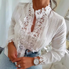 Spitzenbluse mit Stehkragen | Romantischer Chic | Zart & Detailverliebt