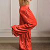 Satin Palazzo Hose | Glamour-Glow | Eleganz in fließender Silhouette