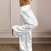 Satin Palazzo Hose | Glamour-Glow | Eleganz in fließender Silhouette