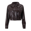Cropped Lederjacke mit modernem Schnitt | Stilvoll & Vielseitig | Perfekt für jeden Anlass