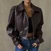 Cropped Lederjacke mit modernem Schnitt | Stilvoll & Vielseitig | Perfekt für jeden Anlass